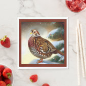 Serviette En Papier Partridge de Noël 1 (En situation)