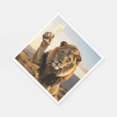 Serviette En Papier Party Congrats Lion (Coin)
