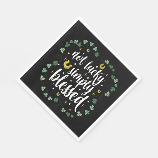 Serviette En Papier Pas chanceux, la Saint-Patrick n'est que bienheure (Coin)