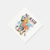 Serviette En Papier Pas de cheveux, pas d'importance - sensibilisation (Coin)