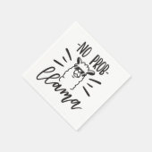 Serviette En Papier Pas de conception de lama Prob (Coin)