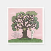 Serviette En Papier Pas de TEMPS comme le présent (Devant)