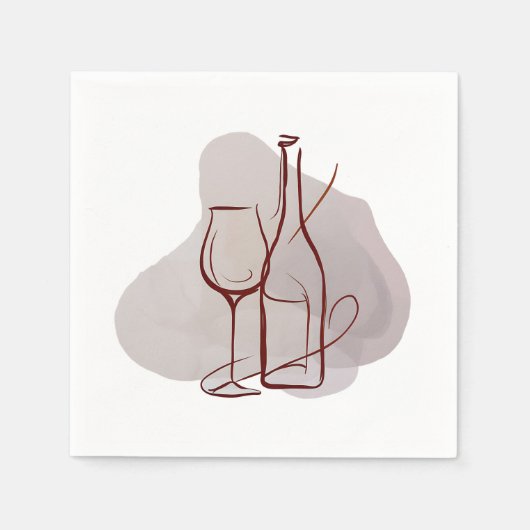 Serviette En Papier Pas de vin ? (Devant)