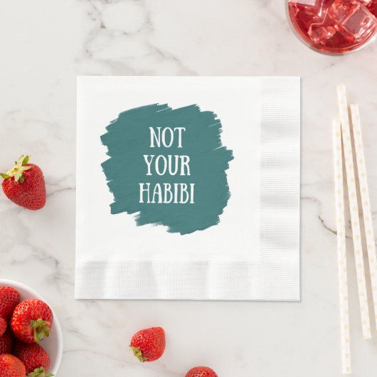 Serviette En Papier Pas ton Habibi (En situation)