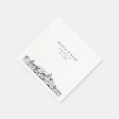 Serviette En Papier Pasadena Mariage Papier Cocktail Napkin (Coin)