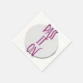 Serviette En Papier Pass It On | 12 Step Recovery Slogan (Coin)