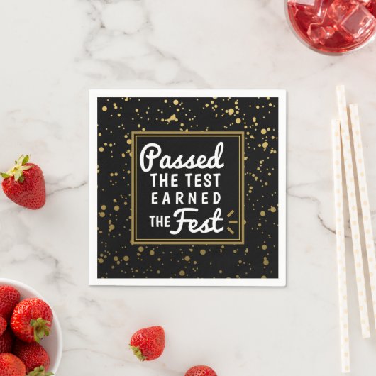 Serviette En Papier Passé l'essai obtenu la Fest Gold Confetti Grad (En situation)