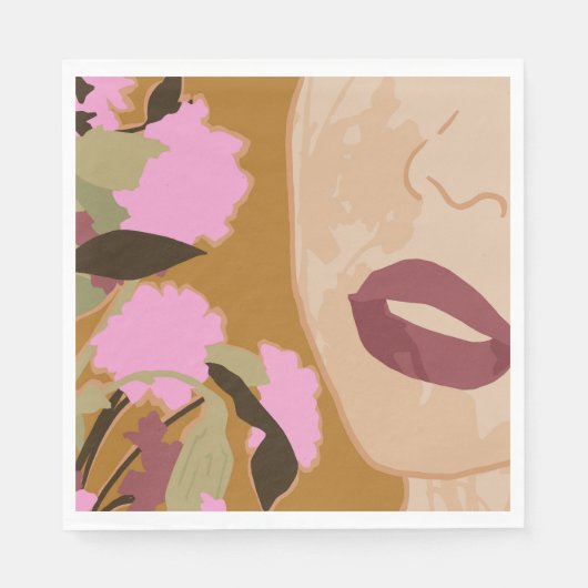 Serviette En Papier Passion violette (Devant)