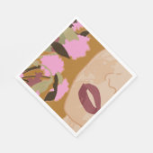 Serviette En Papier Passion violette (Coin)