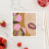 Serviette En Papier Passion violette (En situation)