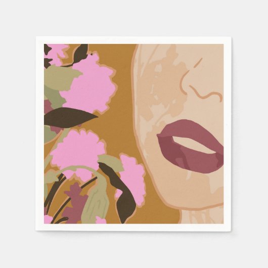 Serviette En Papier Passion violette (Devant)