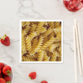 Serviette En Papier Pasta Fusilli Noodles (En situation)