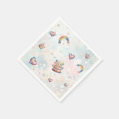 Serviette En Papier Pastel (Coin)