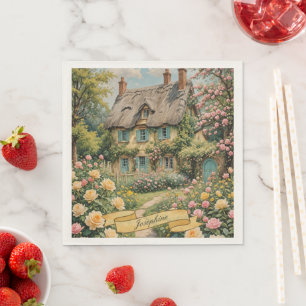 Serviette En Papier Pastel Anglais gîte dans la campagne