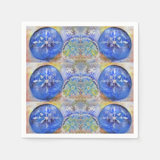 Serviette En Papier Pastel Aquarelle Flèches (Devant)