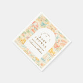 Serviette En Papier Pastel Beach Animals s Baby Shower (Coin)