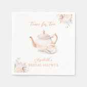 Serviette En Papier Pastel Blooms Bridal Tea Party (Devant)