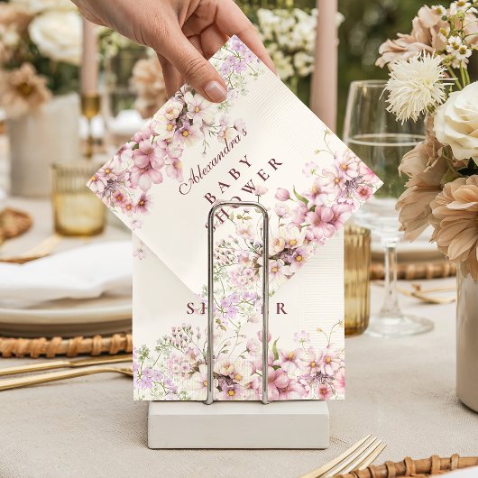 Serviette En Papier Pastel Blossom Baby Shower