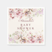 Serviette En Papier Pastel Blossom Baby Shower (Devant)
