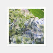 Serviette En Papier Pastel Blue Hydrangeas (Devant)