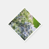 Serviette En Papier Pastel Blue Hydrangeas (Coin)