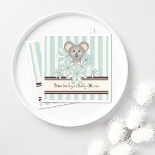 Serviette En Papier Pastel Blue Koala Anniversaire de enfant / Baby sh