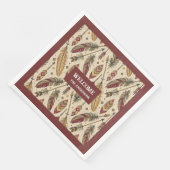 Serviette En Papier Pastel Boho Napkins Classic Tribal Personnalisé No (Coin)