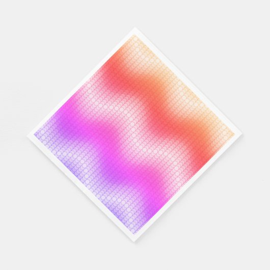 Serviette En Papier Pastel Chevron Papier déjeuner serviettes (Coin)