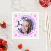 Serviette En Papier Pastel Colours Anniversaire Fête encadrée Photo Pa (En situation)