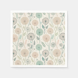 Serviette En Papier Pastel Dandelion Dreams - Flore lunaire (2)