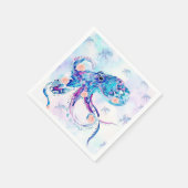 Serviette En Papier pastel de poulpe en rêve (Coin)