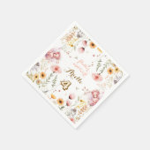 Serviette En Papier Pastel Fairy jardin fleuri thé fête anniversaire (Coin)