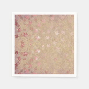 Serviette En Papier Pastel Feuilles colorés