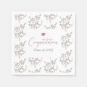 Serviette En Papier Pastel Fleurs sauvages (Devant)