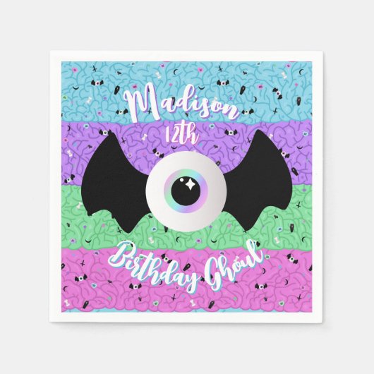 Serviette En Papier Pastel Goth Brains (Devant)