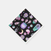 Serviette En Papier pastel goth motif foncé (Coin)