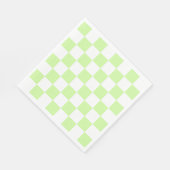 Serviette En Papier Pastel Green À damiers En vichy Motif (Coin)