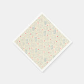 Serviette En Papier Pastel Happy Teeth Motif (Coin)