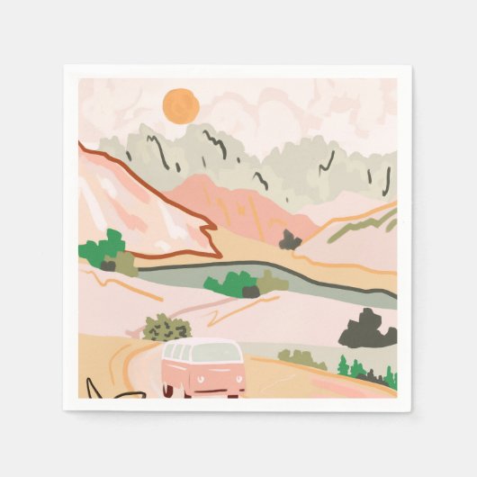 Serviette En Papier Pastel Journey (Devant)