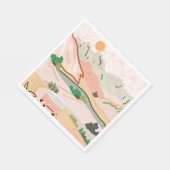 Serviette En Papier Pastel Journey (Coin)