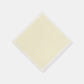 Serviette En Papier Pastel Lemon Yellow Stripes Blanches Pale Jaune (Coin)