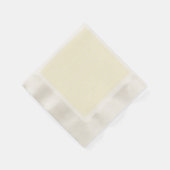 Serviette En Papier Pastel Lemon Yellow Stripes Blanches Pale Jaune (Coin)