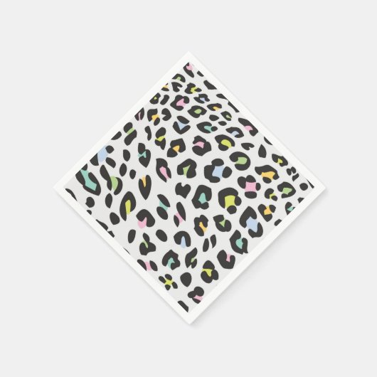 Serviette En Papier Pastel Leopard Spot Motif (Coin)