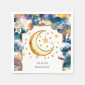 Serviette En Papier Pastel Little Moon Anniversaire (Devant)
