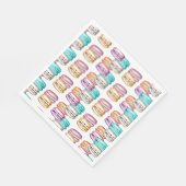 Serviette En Papier Pastel Macaron Cookie Thème Anniversaire (Coin)
