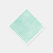 Serviette En Papier Pastel Minty Blue Turquoise Pois minuscules (Coin)