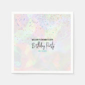 Serviette En Papier Pastel Moderne fête d'anniversaire (Devant)