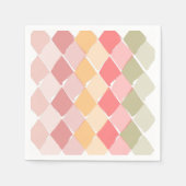 Serviette En Papier Pastel motif d'été Modifier (Devant)