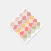 Serviette En Papier Pastel motif d'été Modifier (Coin)