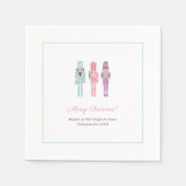 Serviette En Papier Pastel Nutcracker Ballet Fête de Noël (Devant)